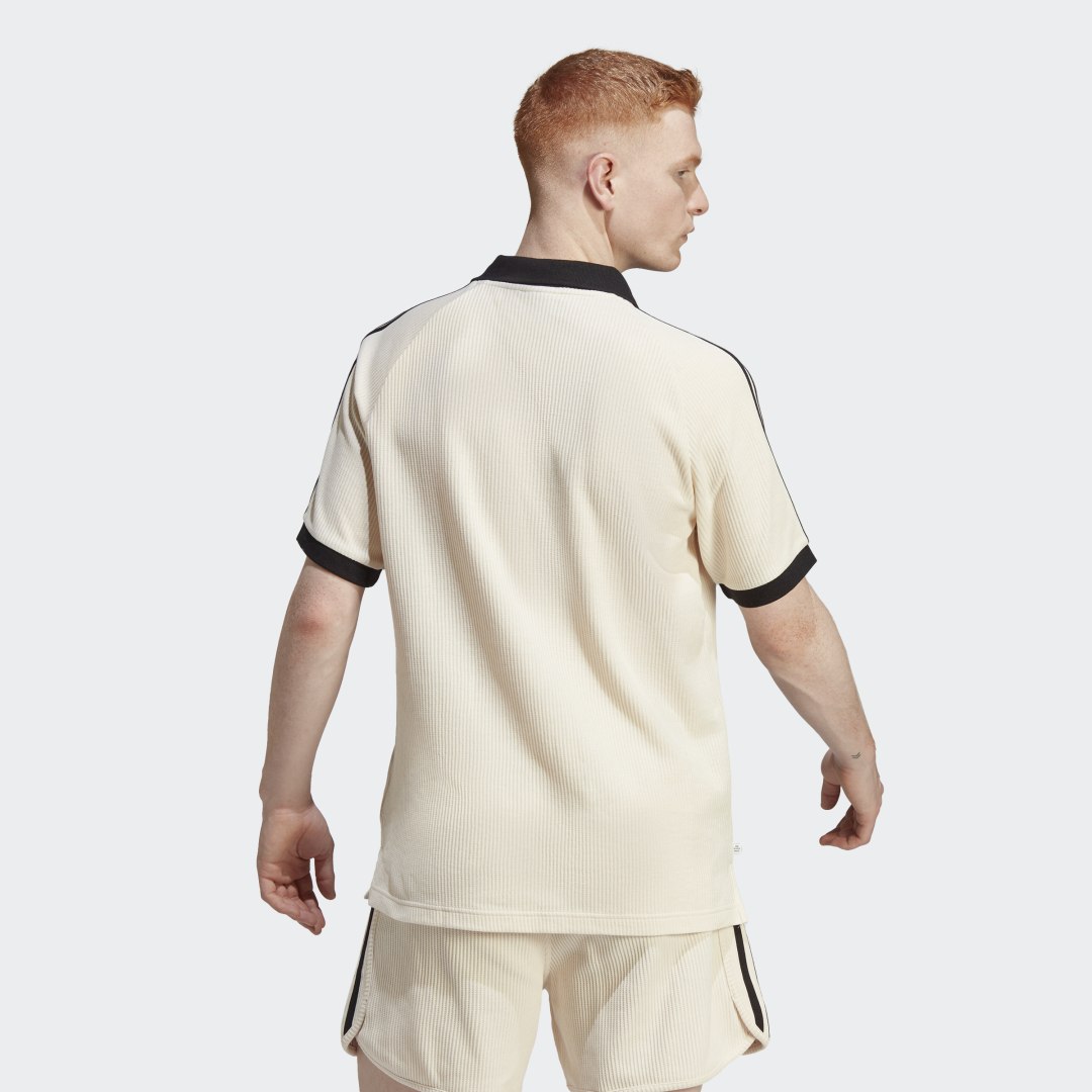 Polo skjorte adidas Originals Adicolor Classics Waffle Shirt Polo Shirt Beige | HA9311, 1