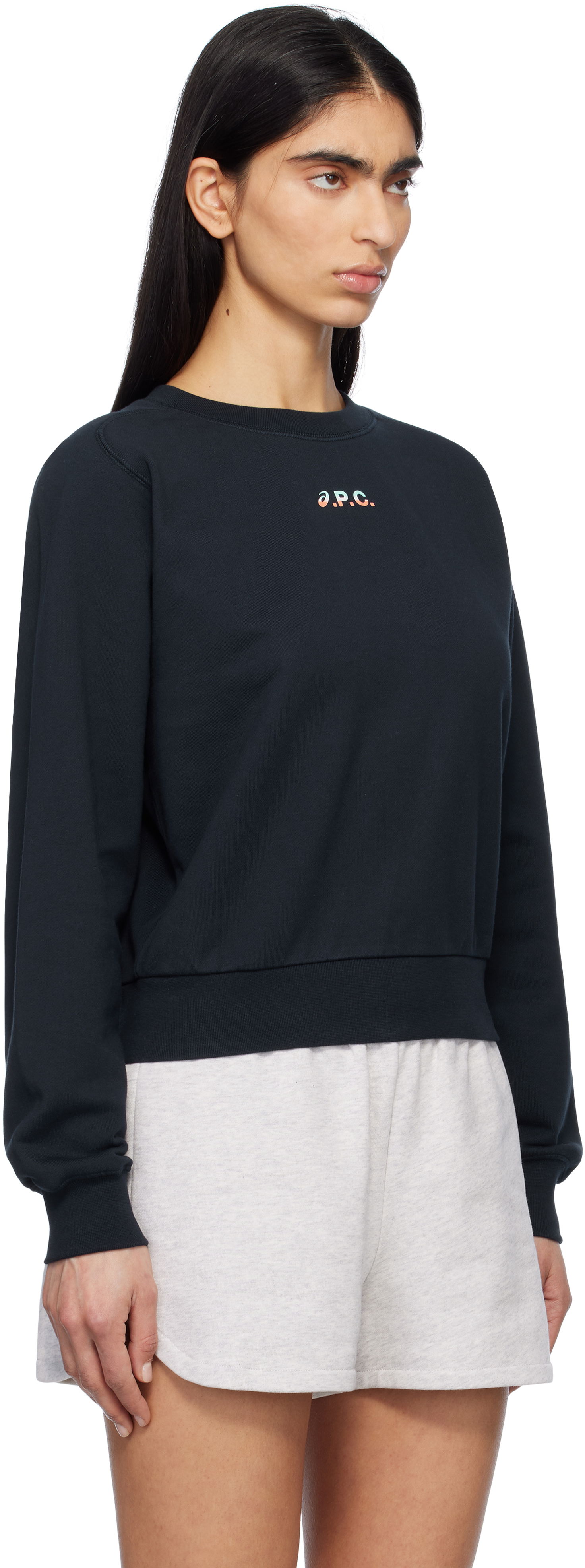 Sweater A.P.C. A.P.C. ASICS Edition Sweatshirt Sort | COEZD-F27959, 1