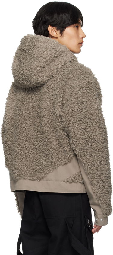 Jakke HELIOT EMIL Heliot Emil Chiaroscuro Fleece Hooded Jacket Grå | PREAW25_M_02_155_DST19, 2