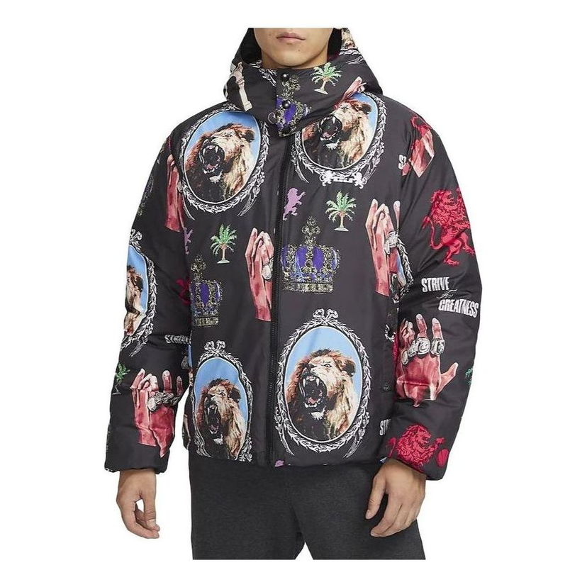 Puffer jakke Nike LeBron Therma-FIT Down Jacket Sort | FB6975-010