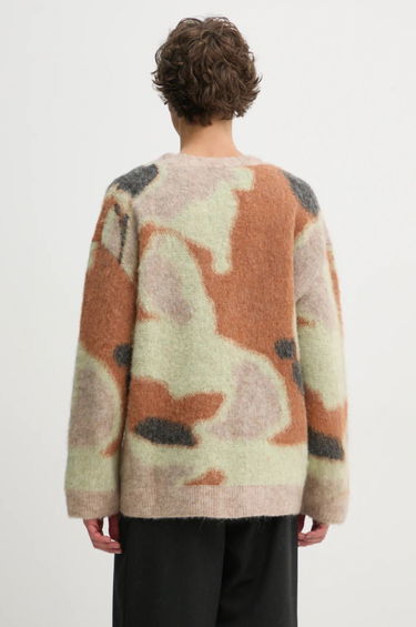 Sweater Nanushka NESSIN Abstract Print Cardigan Brun | NM24FWSW01017, 2