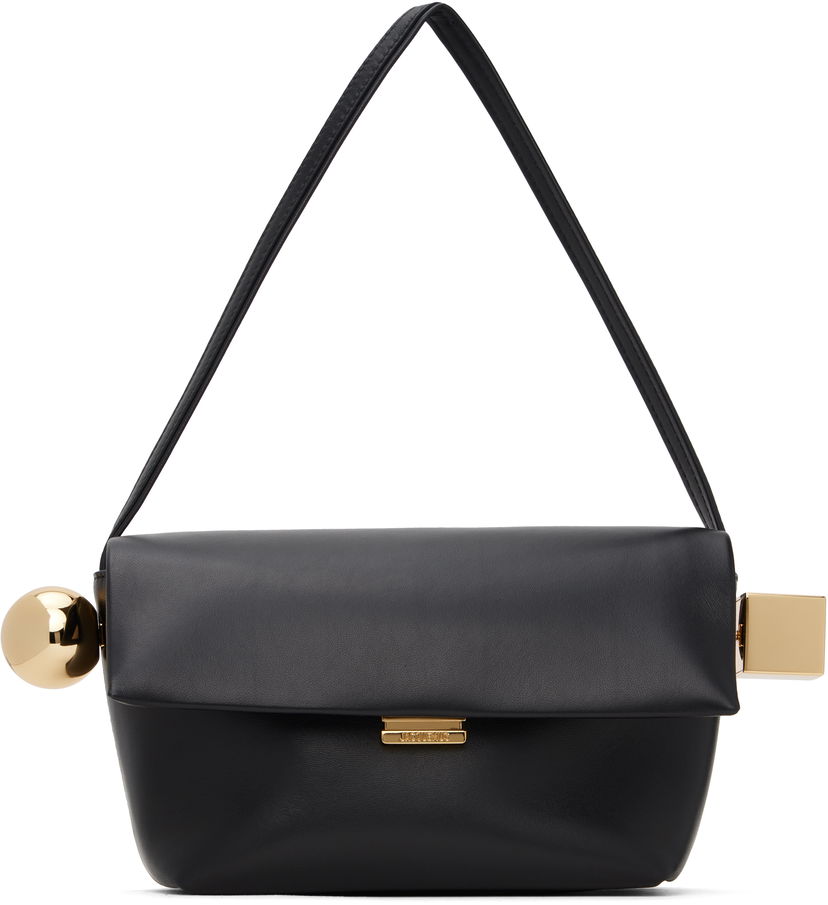 Håndtaske Jacquemus La Casa 'Le Rond Carré' Bag Sort | 24H243BA383-3171