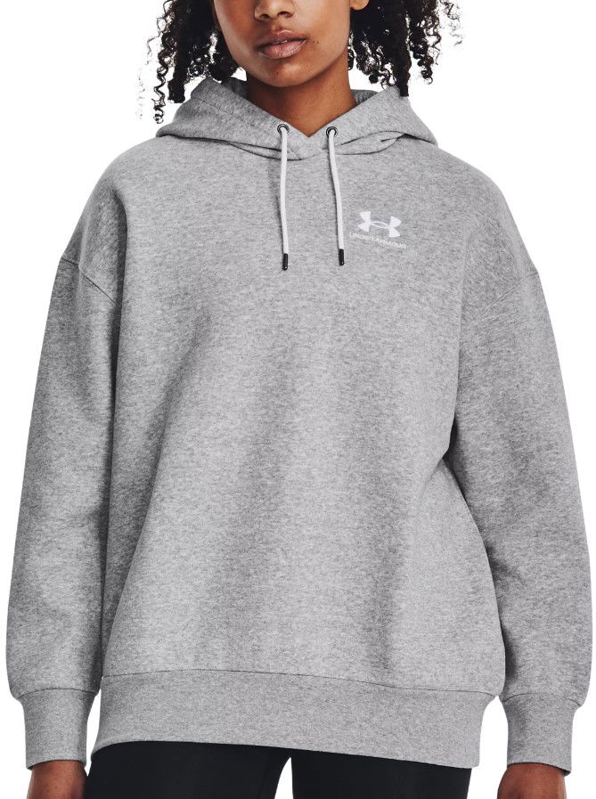 Sweatshirt Under Armour Essential Flc OS Hoodie Grå | 1379495-012, 0