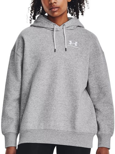 Sweatshirt Under Armour Essential Flc OS Hoodie Grå | 1379495-012, 0