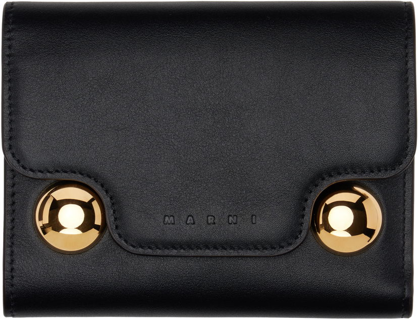 Tegnebog Marni Marni Trunkaroo Trifold Wallet Sort | PFMO0109U0 P6948