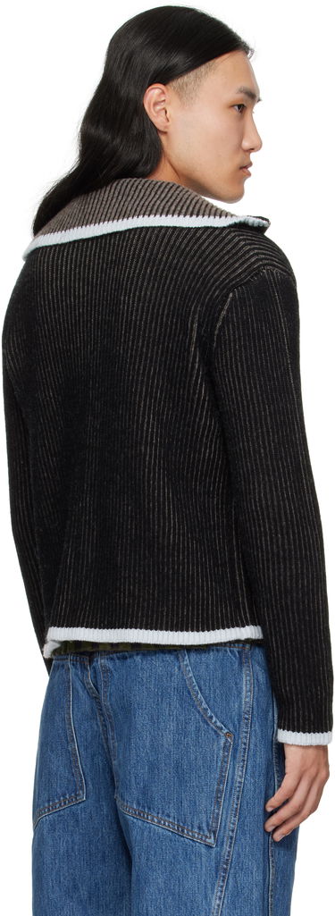 Sweater Eckhaus Latta Eckhaus Latta Huddle Zip Sweater Sort | 8267-EL-PF25-B, 2