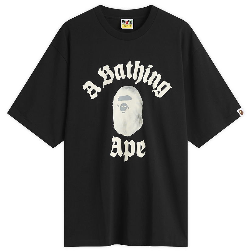 T-shirt BAPE A Bathing Ape Gothic College T-Shirt Sort | 001TEL801330M-BLK