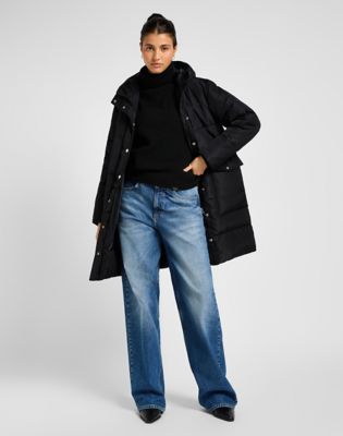Parka Lee Long Puffer Jacket Sort | 112355161, 1