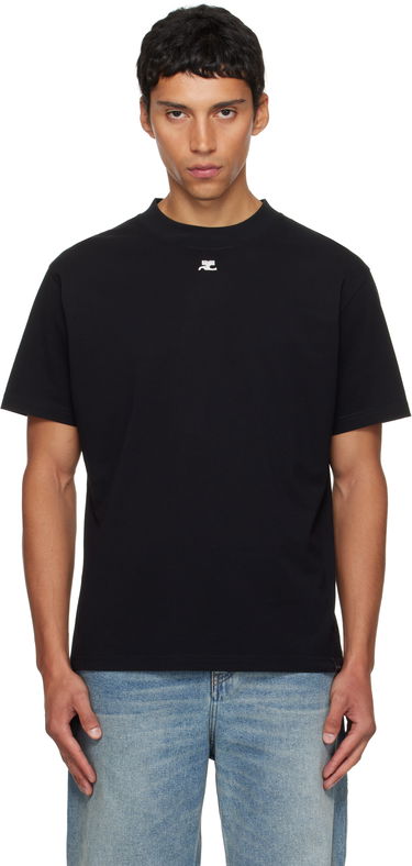 T-shirt Courrèges Courrèges Oversized T-Shirt Sort | 325JTS203JS0233, 0