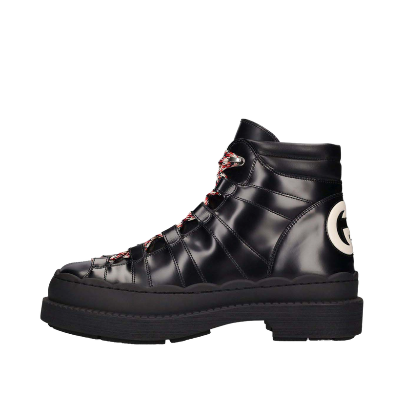Sneakers og sko Gucci Ghibli Leather Trekking Boots Black Sort | 721122 AABBR 1294