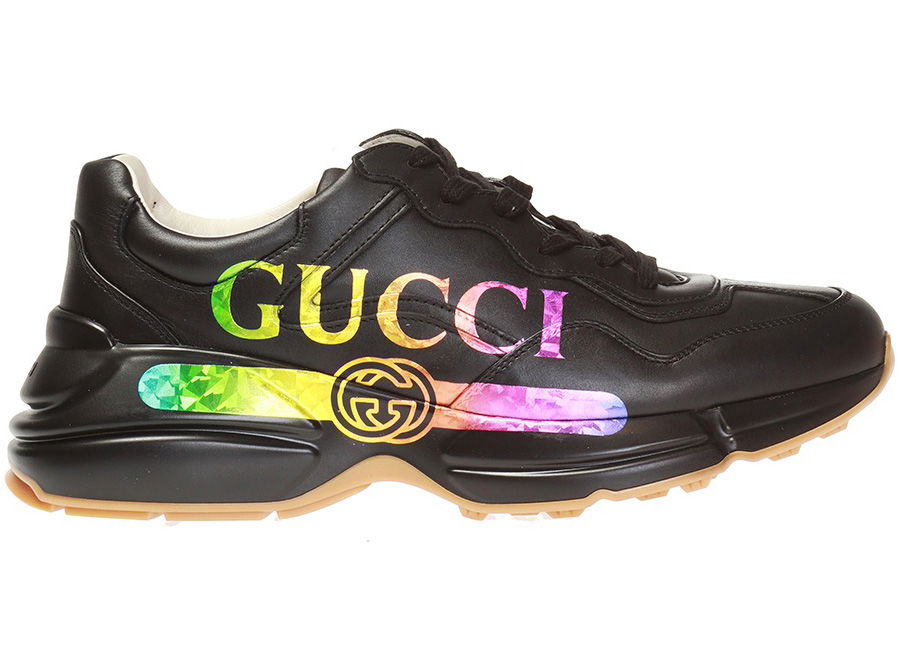 Sneakers og sko Gucci Rhyton 'Iridescent Logo' Sort | 552851-DRW00-1000, 0