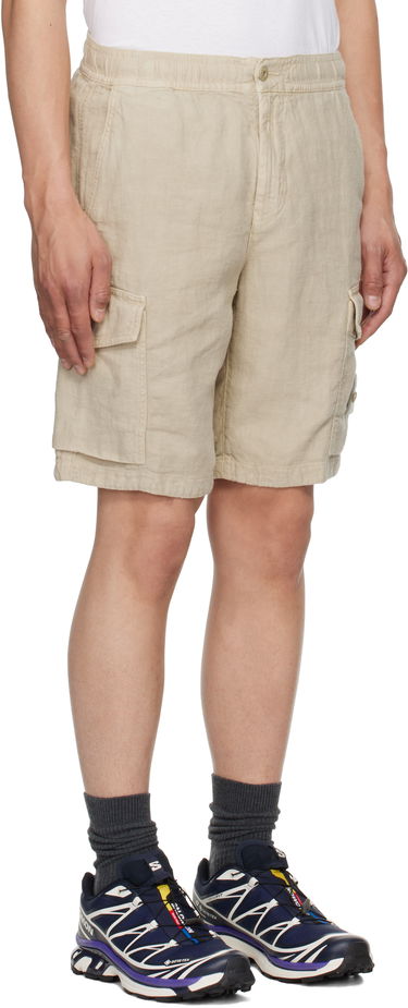 Shorts Stone Island Stone Island Diagonal Linen Shorts Beige | K1S15 L100001 S00F8, 1