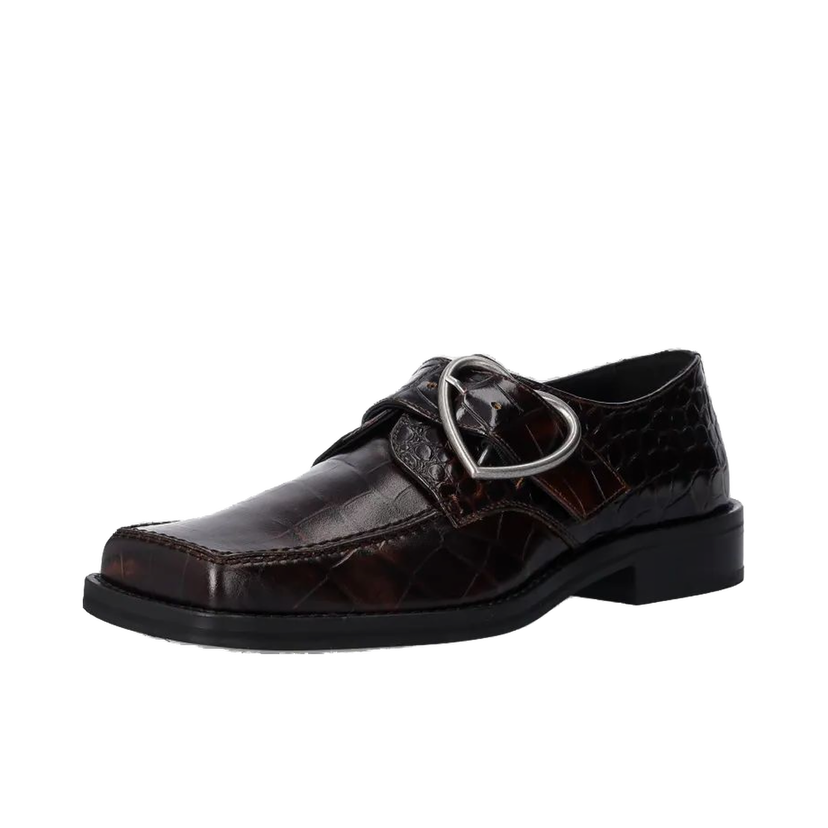 Sneakers og sko Martine Rose Square Toe Buckle Loafer Brun | 1055LE01710W