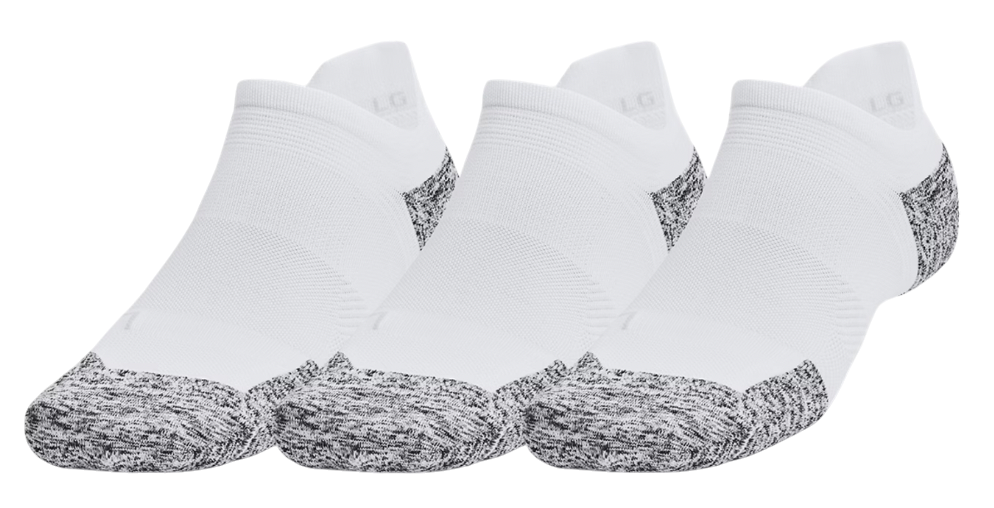 Sokker Under Armour UA AD Run Cushion No-Show Socks (3 Pairs) Hvid | 1387044-100, 0