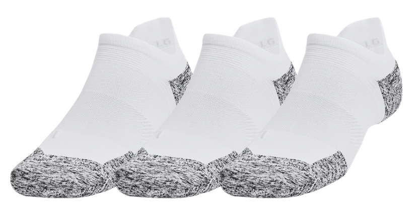 Sokker Under Armour UA AD Run Cushion No-Show Socks (3 Pairs) Hvid | 1387044-100