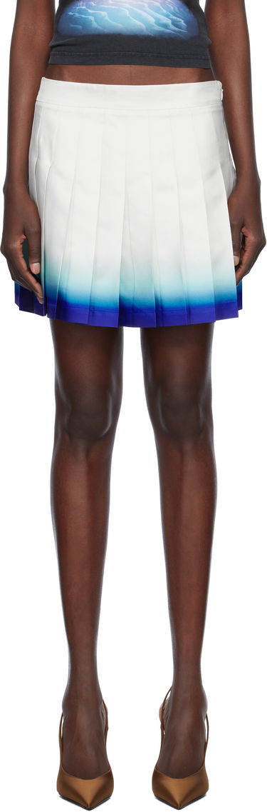 Nederdel Casablanca Casablanca Casa Way Skate Pleated Silk Miniskirt Flerfarvet | WS25-SK-032-01, 0