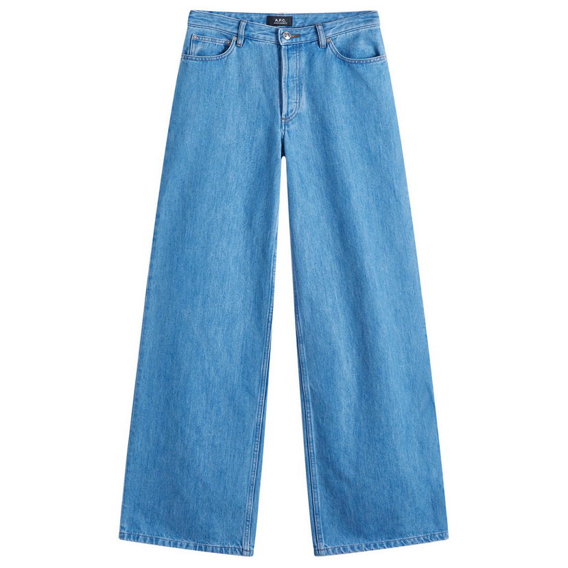 Jeans A.P.C. A.P.C. Elisabeth Wide Leg Jeans 24" Blå | COHEQ-F09181