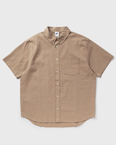 Skjorte Nike Life Short-Sleeve Seersucker Button-Down Shirt men Shortsleeves Beige | FN3222-247, 0
