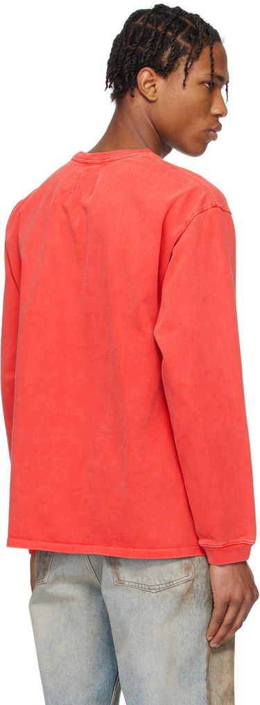 Sweatshirt Rhude Rhude Side Logo Long Sleeve T-Shirt Rød | RHPS25TT13012, 2