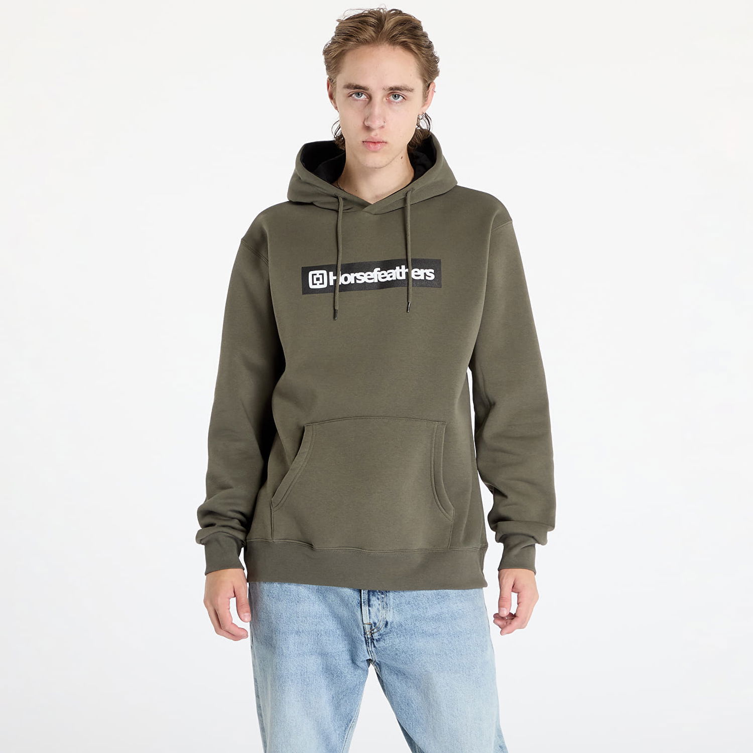 Sweatshirt Horsefeathers Drown Sweatshirt Burnt Olive M Brun | SM1325H, 0