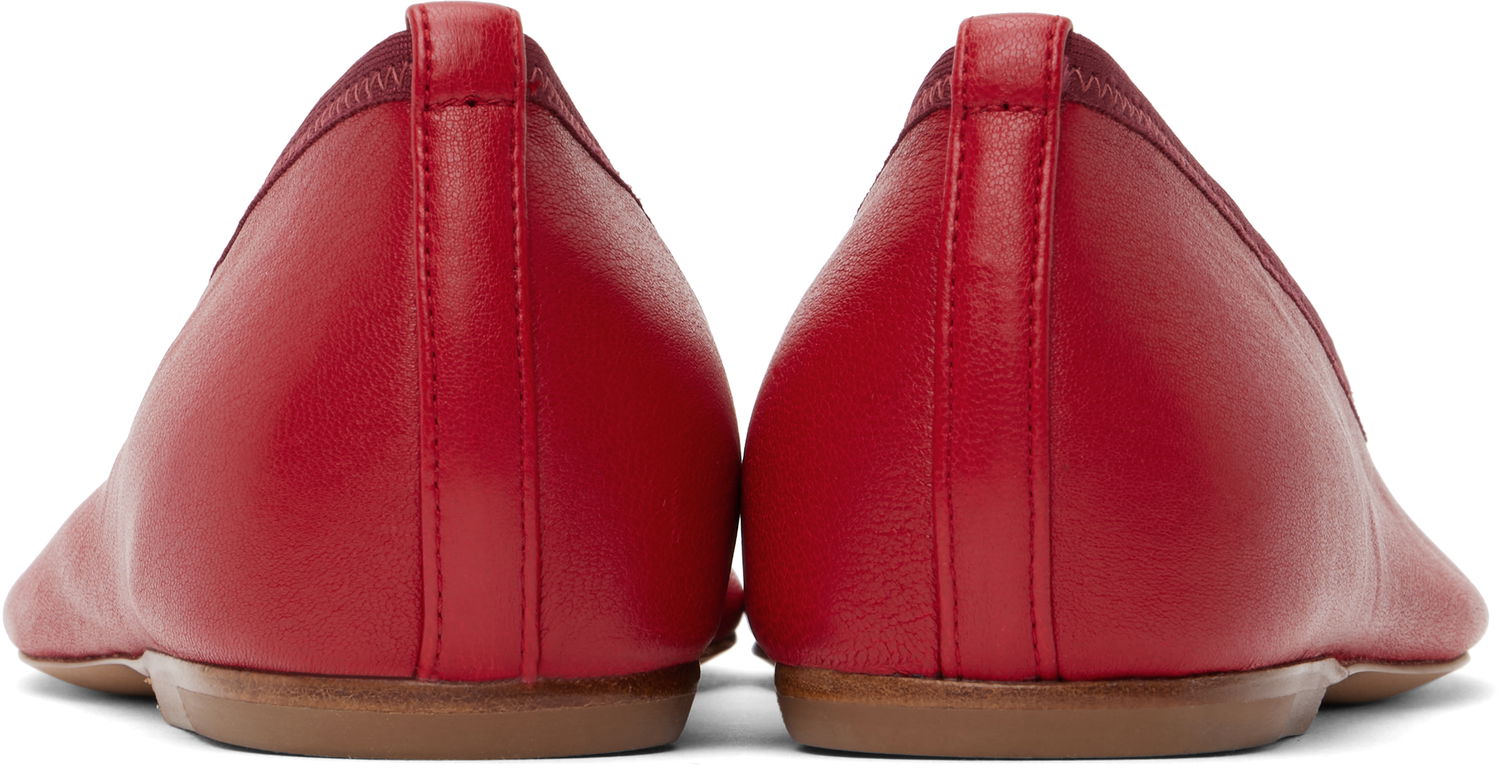 Kjole Dries Van Noten Dries Van Noten Leather Ballerina Flats Rød | WS251-1634-140, 1
