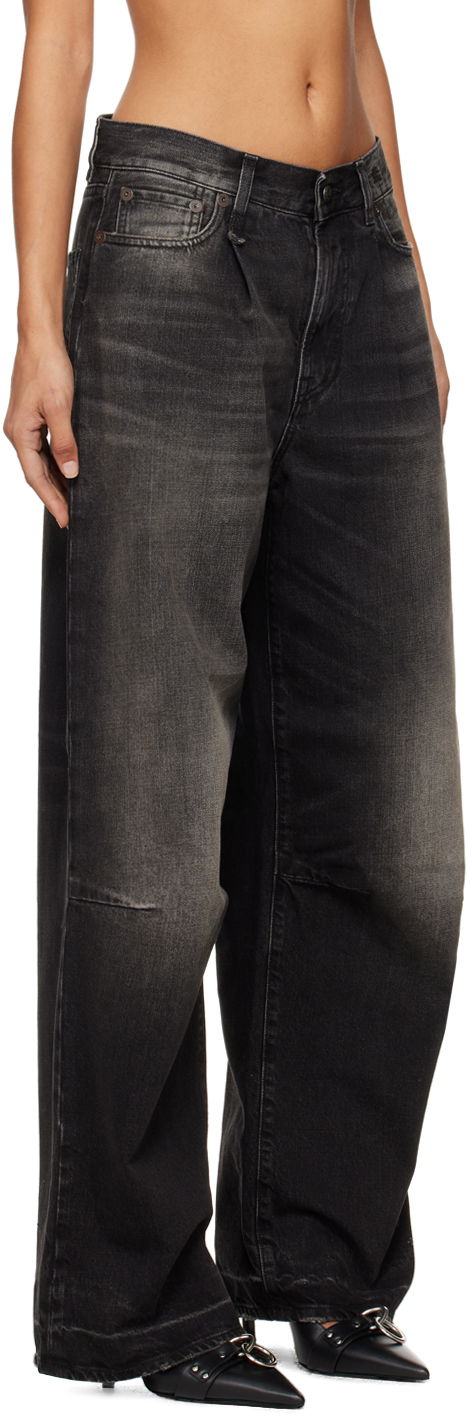 Jeans R13 R13 Wayne Wide-Leg Jeans Sort | R13WD146-D262C, 1