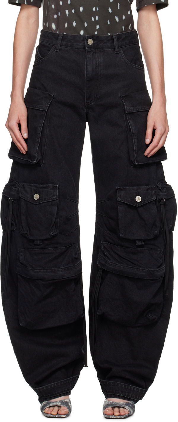 Jeans The Attico Attico Fern Cargo Jeans Sort | 236WCP84 D066, 0