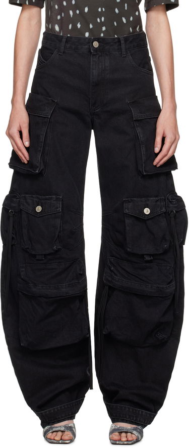Jeans The Attico Attico Fern Cargo Jeans Sort | 236WCP84 D066, 0