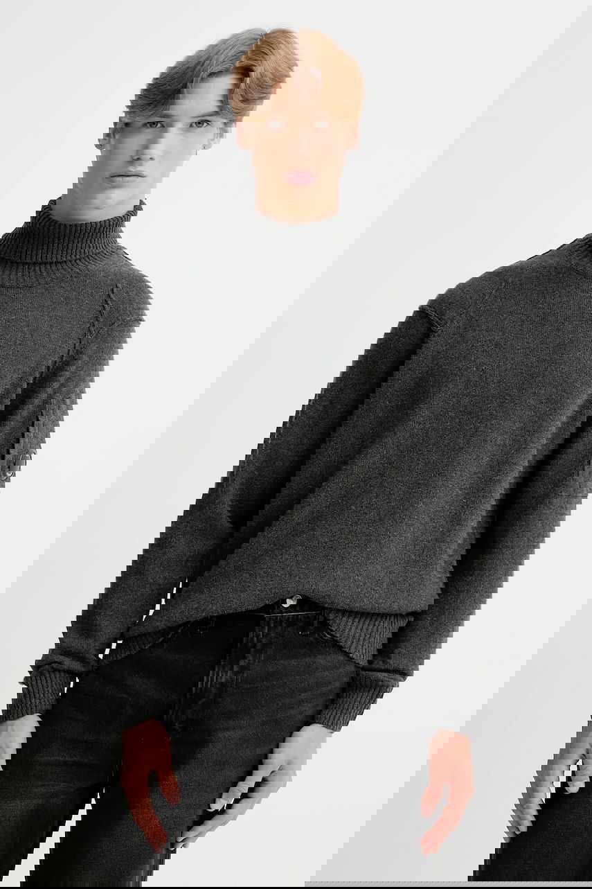 Sweater C.P. Company C.P. Company Turtleneck Sweater Grå | 19CMKN166A110149A, 0