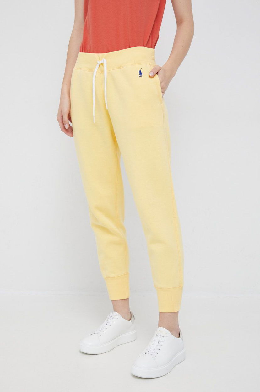 Joggingbukser Polo by Ralph Lauren Polo Ralph Lauren Fleece Joggers Gul | 211794397025