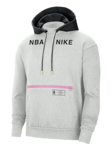 Sweatshirt Nike NBA Team 31 Courtside Fleece Pullover Hoodie Grå | DR9083-025