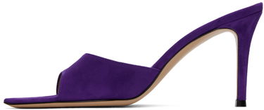 Sneakers og sko Gianvito Rossi Elle 85 Suede Heeled Mules Lilla | G15130.85RIC.CAM, 2