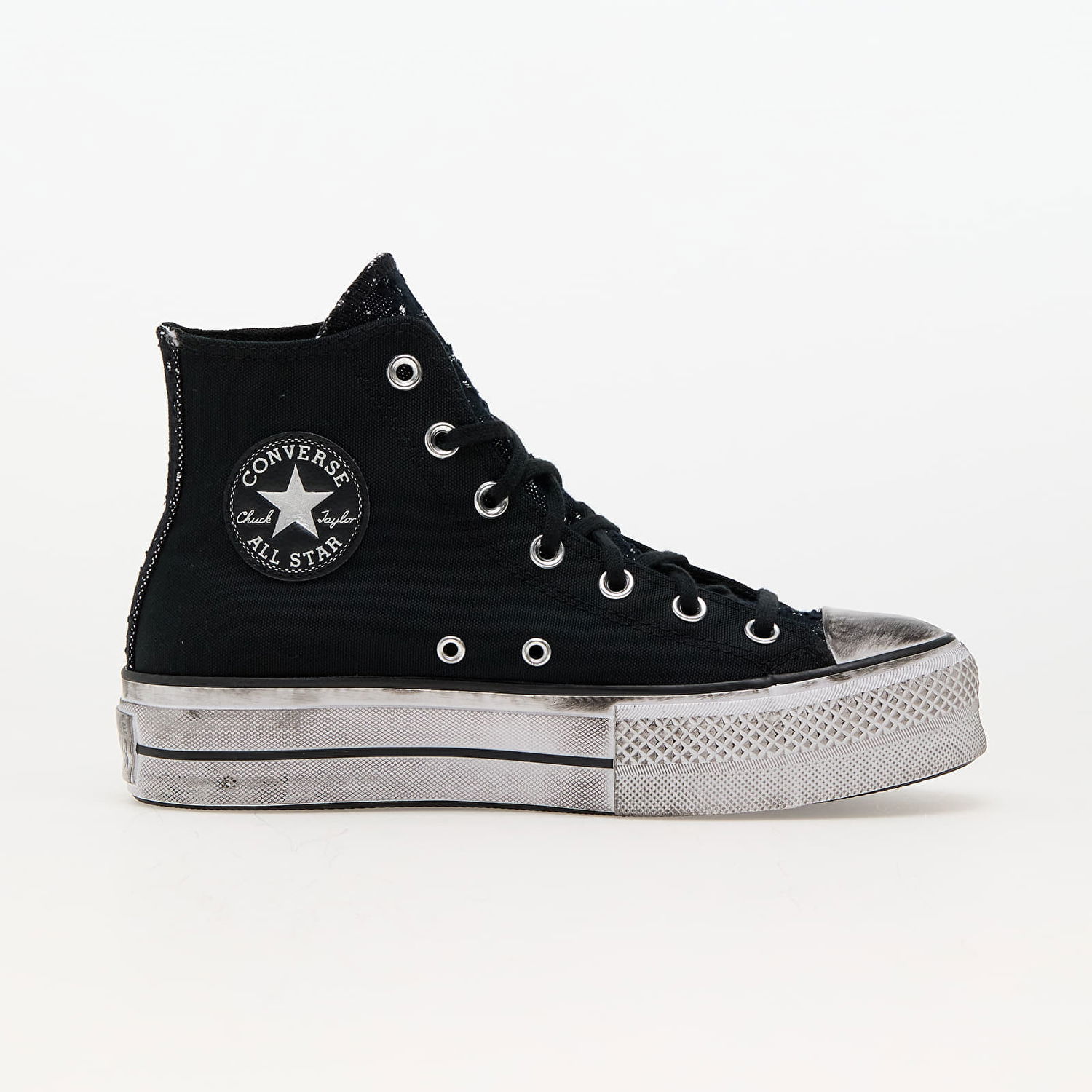 Sneakers og sko Converse Chuck Taylor All Star Lift Platform Chrome Black/ Silver/ Black Sort | A06450C, 1
