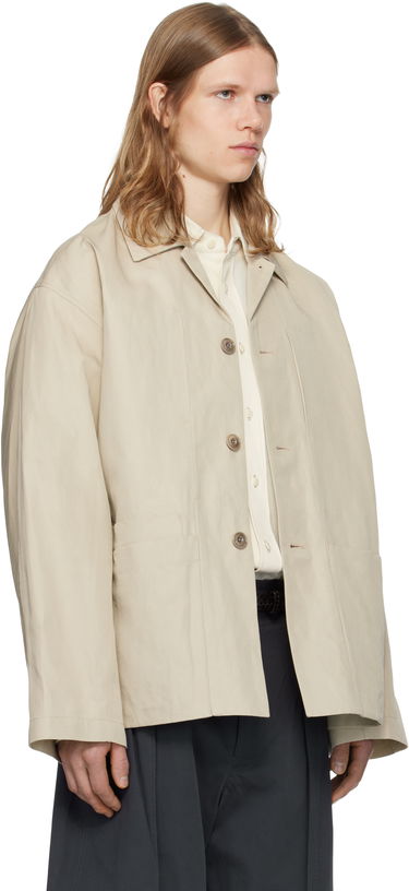 Jakke LEMAIRE Lemaire Boxy Workwear Jacket Sort | OW1148 LF1350, 4