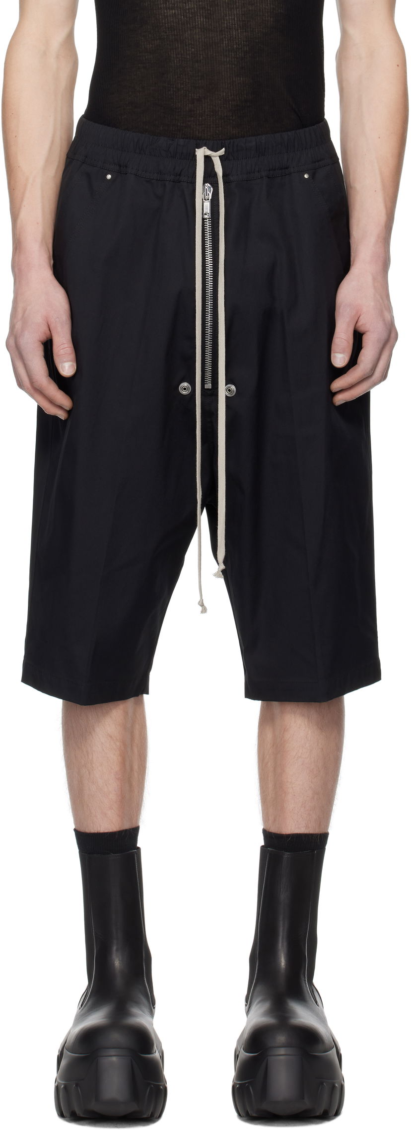 Shorts Rick Owens Rick Owens Hollywood Bela Pods Shorts Sort | RU01E5349 TE