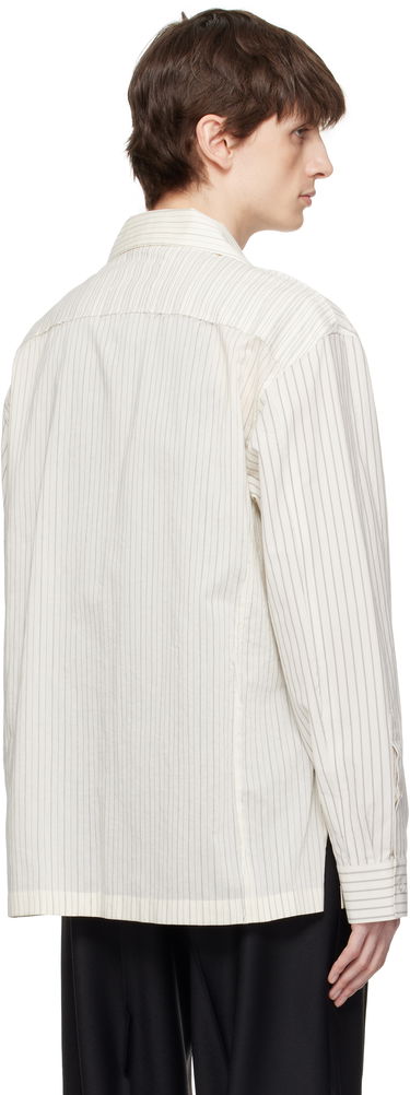 Skjorte Maison Margiela Maison Margiela Reconstructed Pinstripe Shirt Hvid | S50DT0047 MTN053, 2