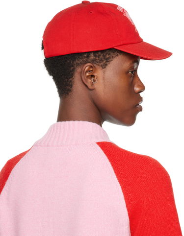Kasket We11done Character Print Baseball Cap Rød | WD-AH0-24-402-U-RD, 2
