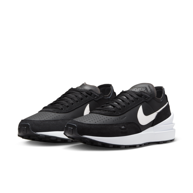 Sneakers og sko Nike Waffle One Leather Sort | DX9428-001, 1