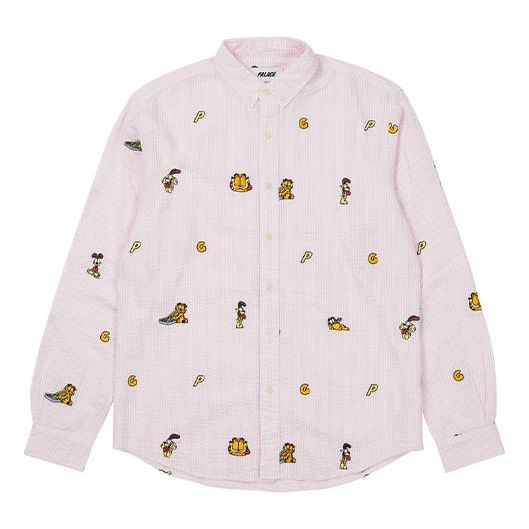 Skjorte Palace Palace Garfield Print Shirt Lyserød | P21SHT001, 0