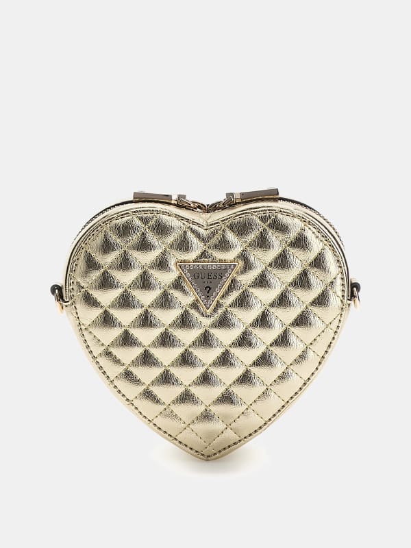 Håndtaske GUESS Twiller Laminated Mini Crossbody Grå | HWMG9310770