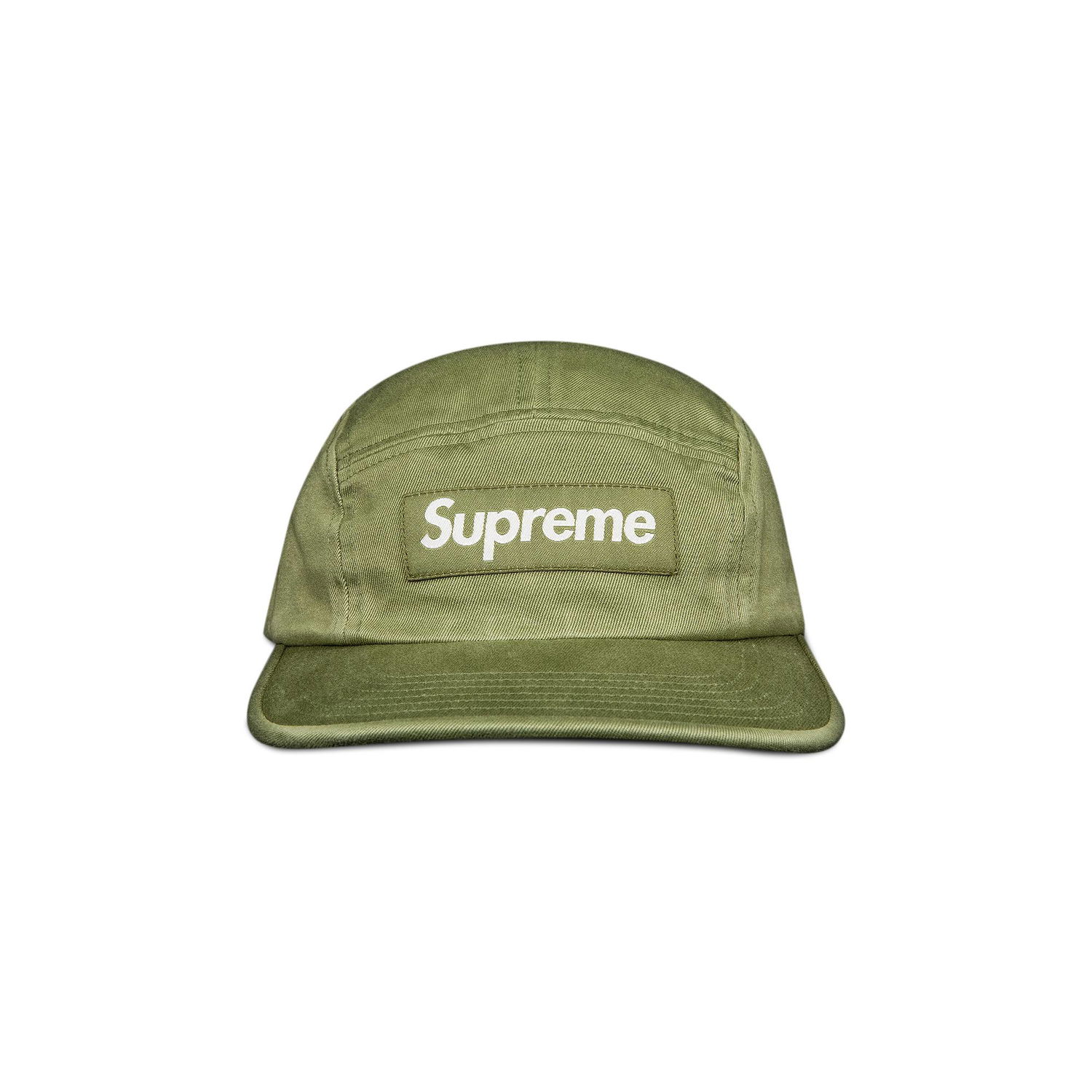 Kasket Supreme Washed Chino Twill Camp Cap Grøn | SS21H52 LIGHT OLIVE, 1
