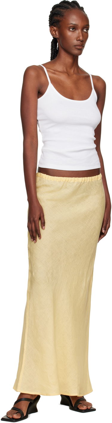 Nederdel Baserange Baserange Dydine Maxi Skirt Gul | SSDY-FL-AU25, 3