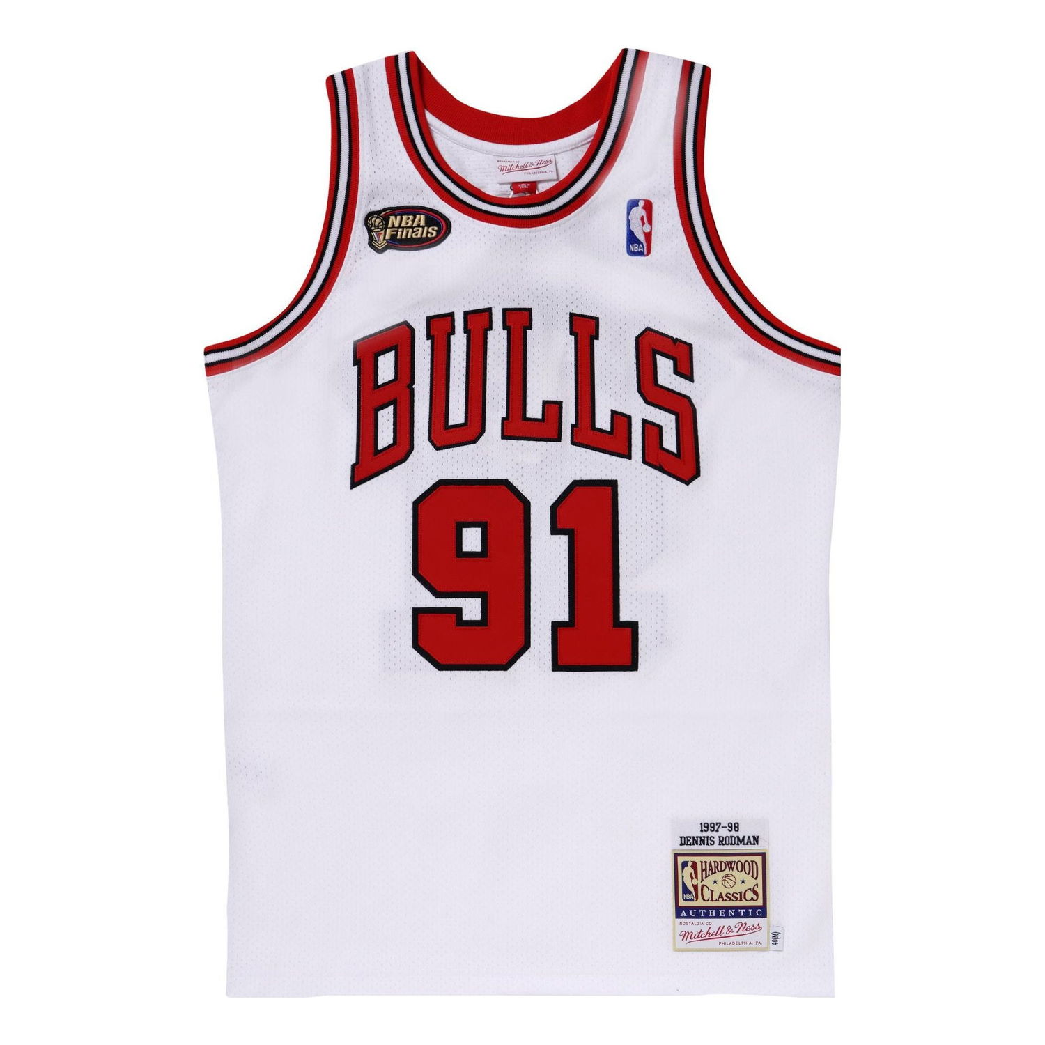 Jersey Mitchell & Ness Dennis Rodman 97-98  Jersey Hvid | AJY44951-CBU97DRDWHIT, 0