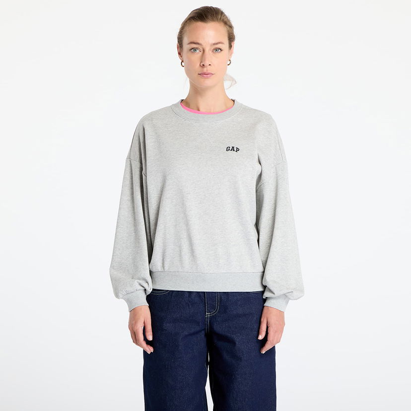 Sweatshirt GAP Oversized Logo Sweatshirt Grå | 476351-02