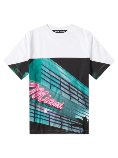 T-shirt Palm Angels Getty Miami Popover Tee Flerfarvet | PMAA001S23JER0020184