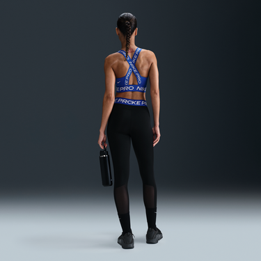 Bh Nike Pro Mid-Rise Mesh Panel Leggings Blå | CZ9779-022, 3