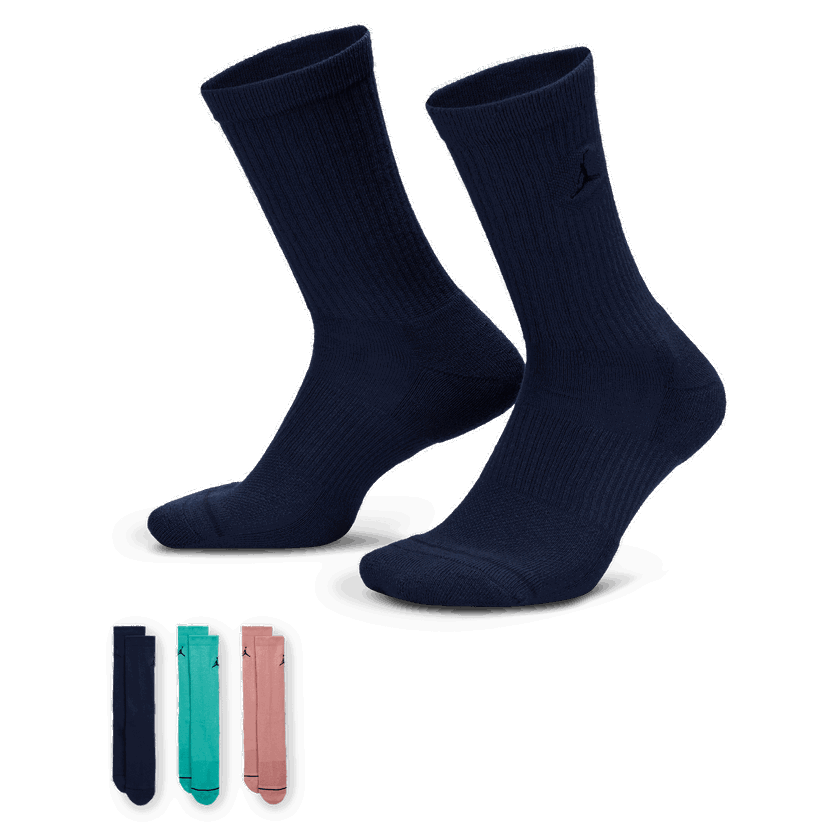 Sokker Jordan Jordan Everyday Crew Socks (3 Pairs) Mørkeblå | DX9632-926