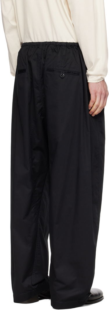 Joggingbukser LEMAIRE Lemaire Twisted Over Trousers Sort | PA1192 LF1207, 2