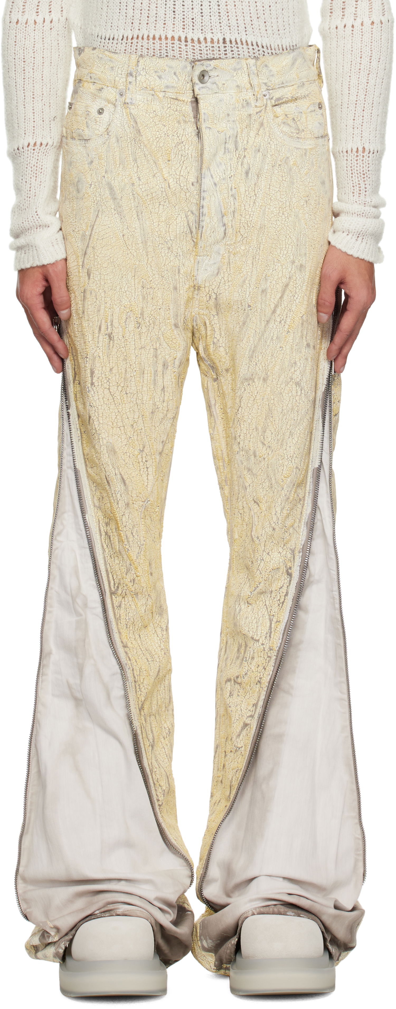 Jeans Rick Owens Rick Owens Hollywood Bolan Jeans Gul | RR01E5343 SMMC, 0