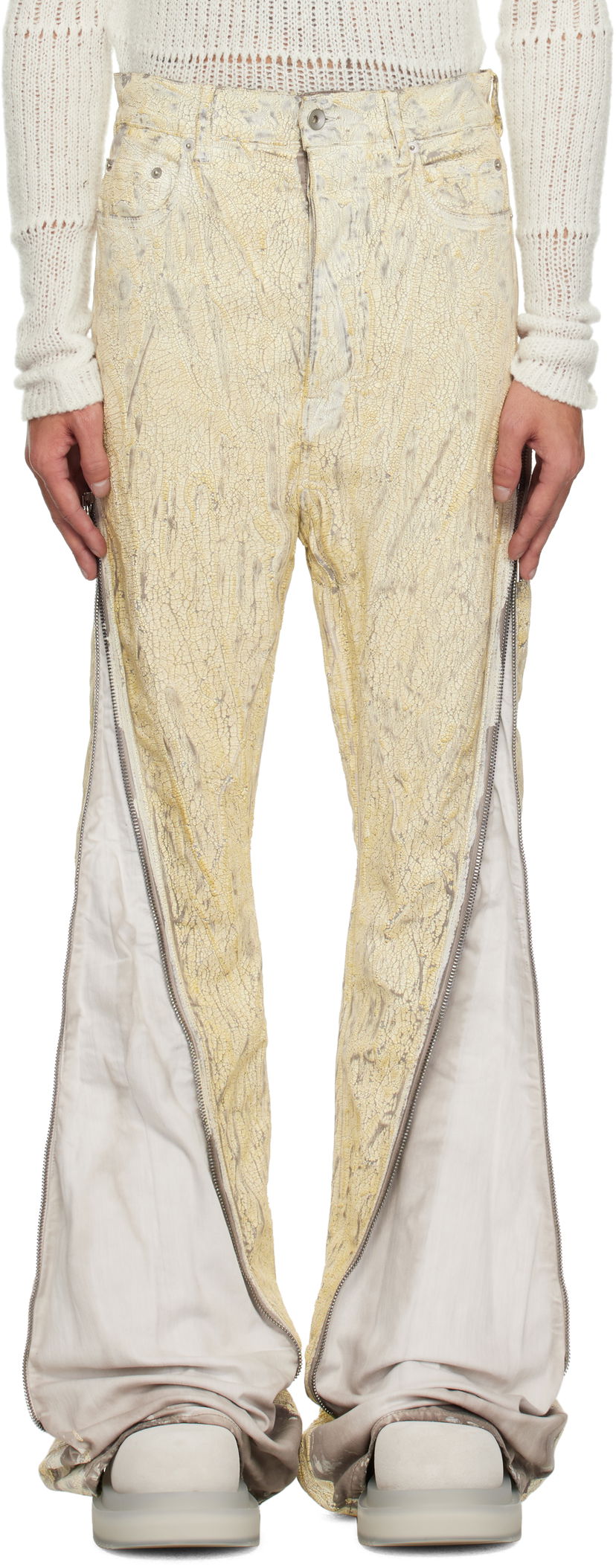 Jeans Rick Owens Rick Owens Hollywood Bolan Jeans Gul | RR01E5343 SMMC